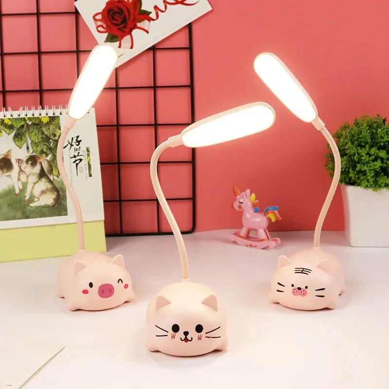 LED Cat Night Light Desk Lamp for Aesthetic Bedroom  Decor