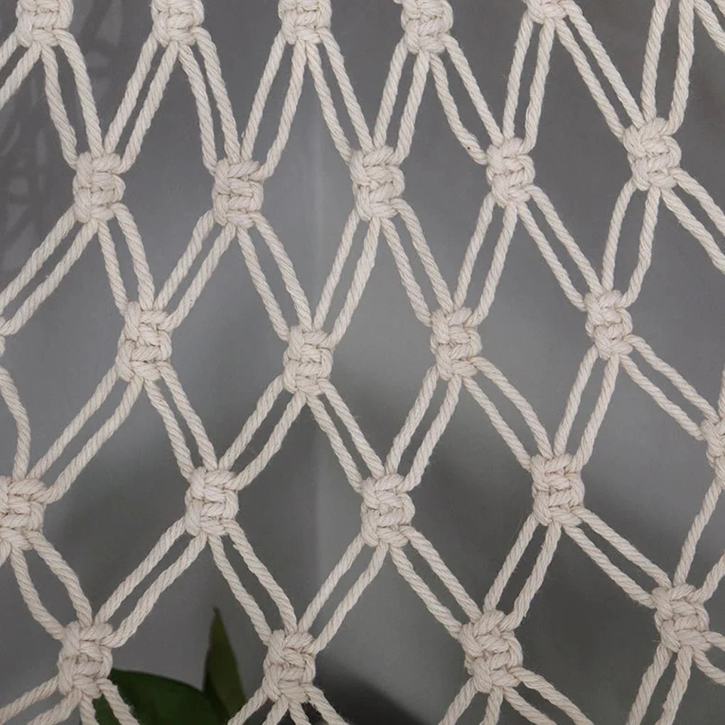 Boho Plush Toy Hammock - Woven Mesh Stuffed Animal Storage Wall Decor