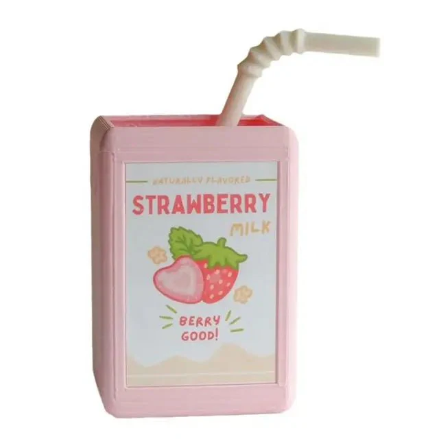 Cute Resin Juice Box Planter - Indie Aesthetic Desk Decor
