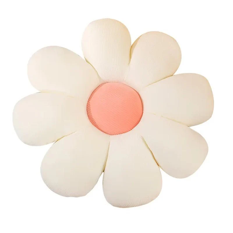 Cute Daisy Flower Cushion - Indie Aesthetic Plush Pillow