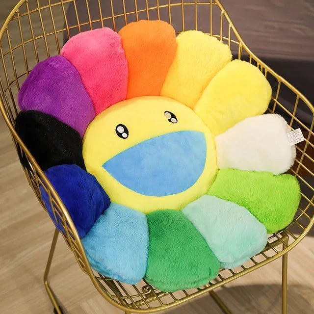 40cm Kawaii Sunflower Plush Pillow - Indie Aesthetic Decor