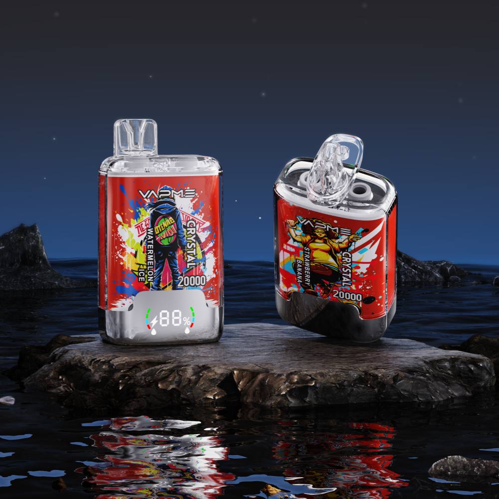 VAPME CRYSTAL 20000 PUFFS Double Flavor | LCD Screen Display Disposable Vape - Vapo247