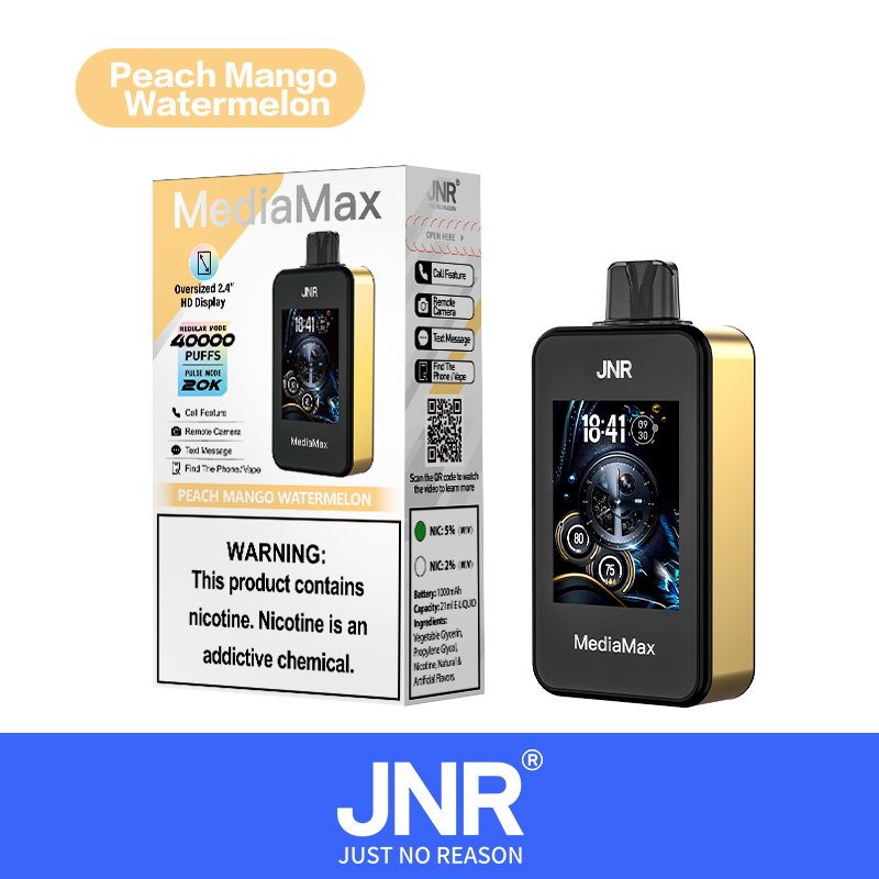 JNR Media Max 40000 Puffs | Large screen  |  phone function | Disposable Vape - Vapo247