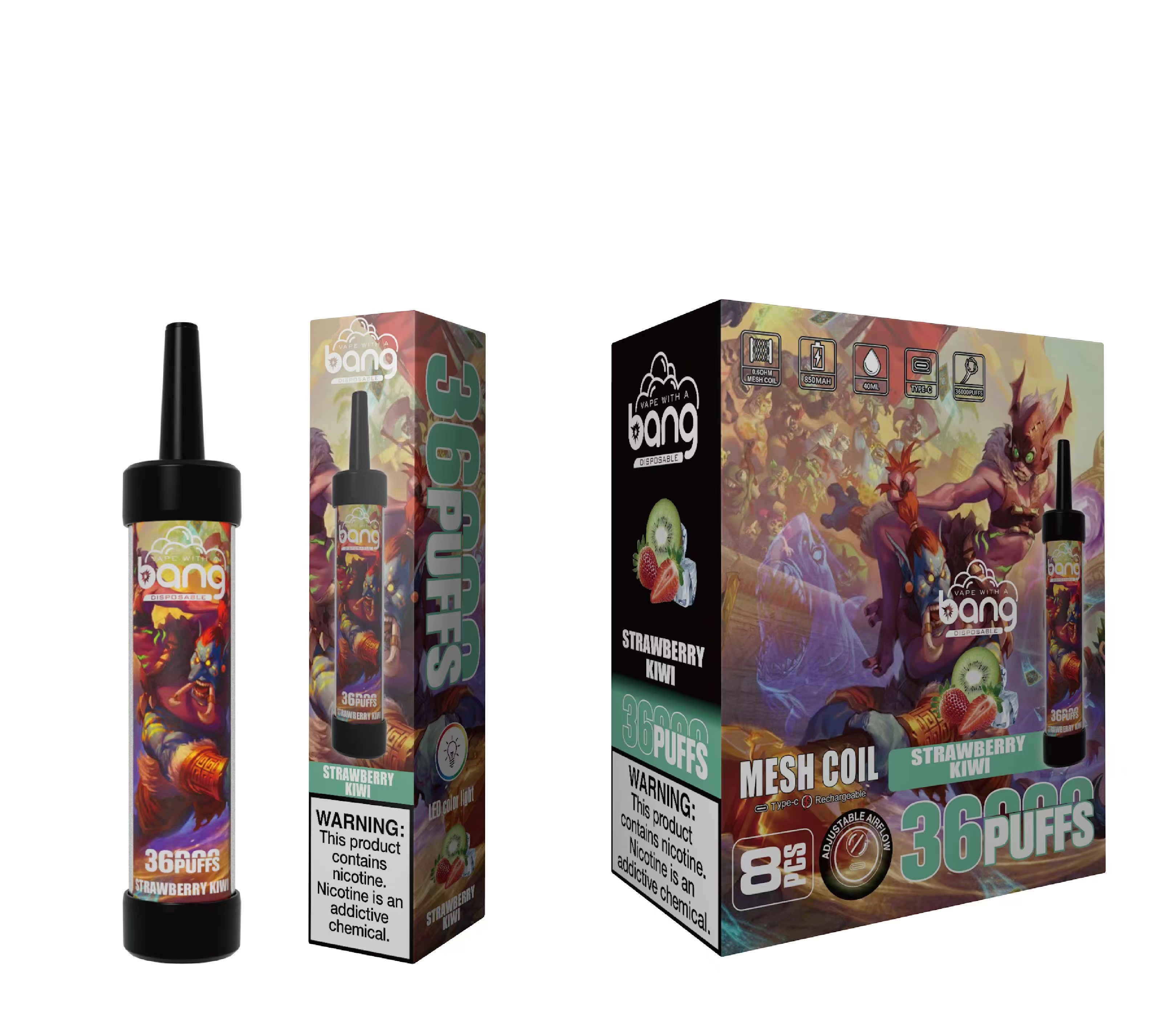 Bang 36000 Puffs Disposable DTL LED Light Vape Pen - Vapo247