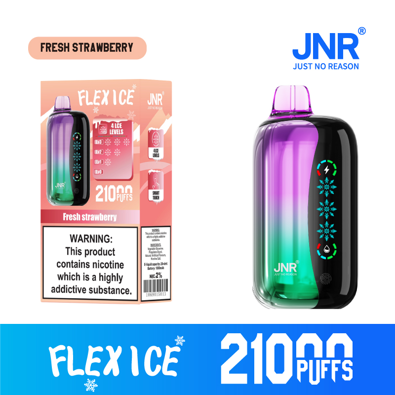 JNR FLEX ICE 21000 Puffs Adjustable Ice LED Screen Display Adjustable Airflow Disposable Vape - Vapo247