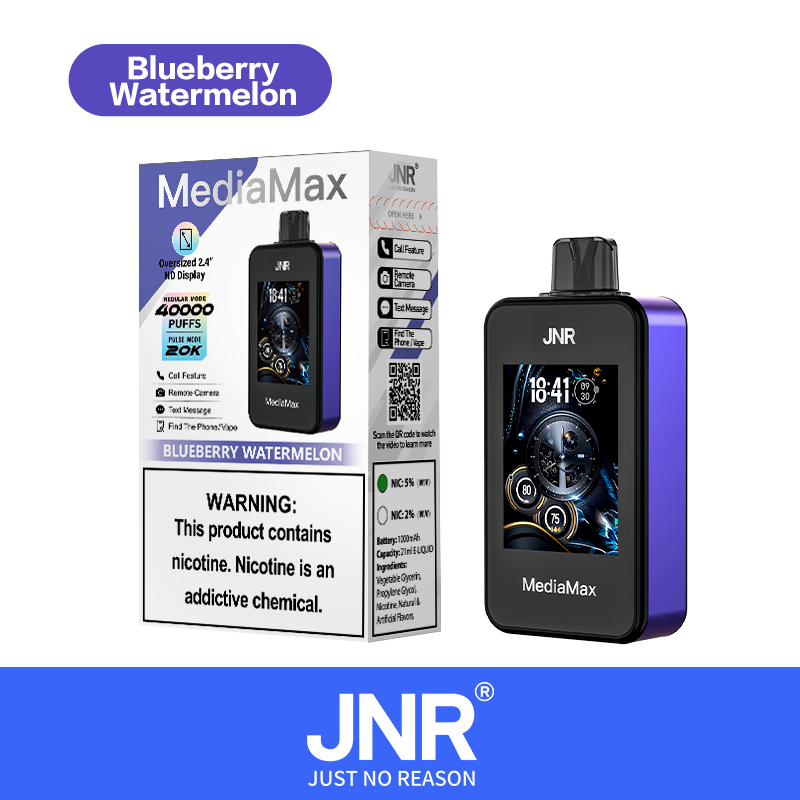 JNR Media Max 40000 Puffs | Large screen  |  phone function | Disposable Vape - Vapo247