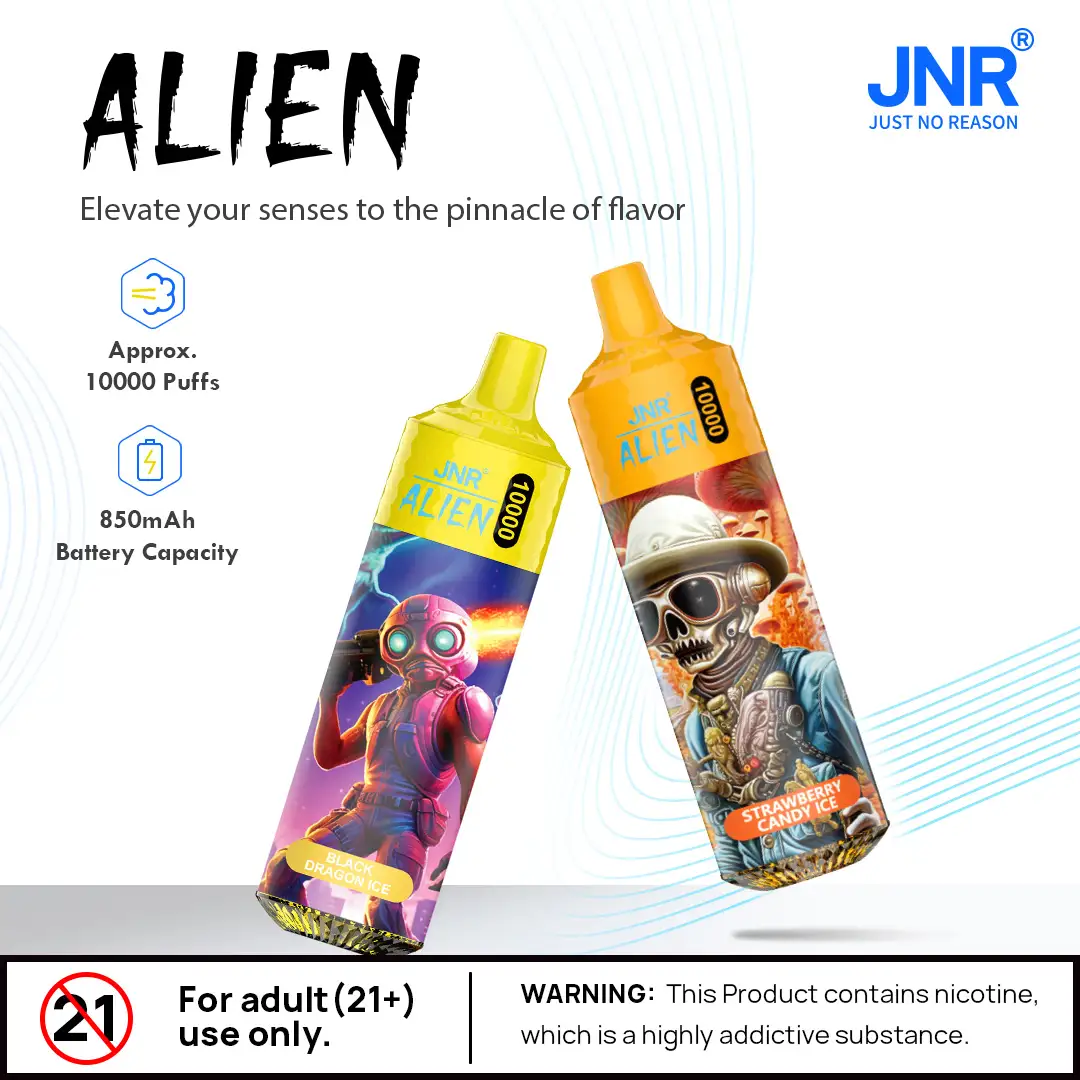 JNR Alien 10000 puffs RGB lights Disposable Vape - Vapo247