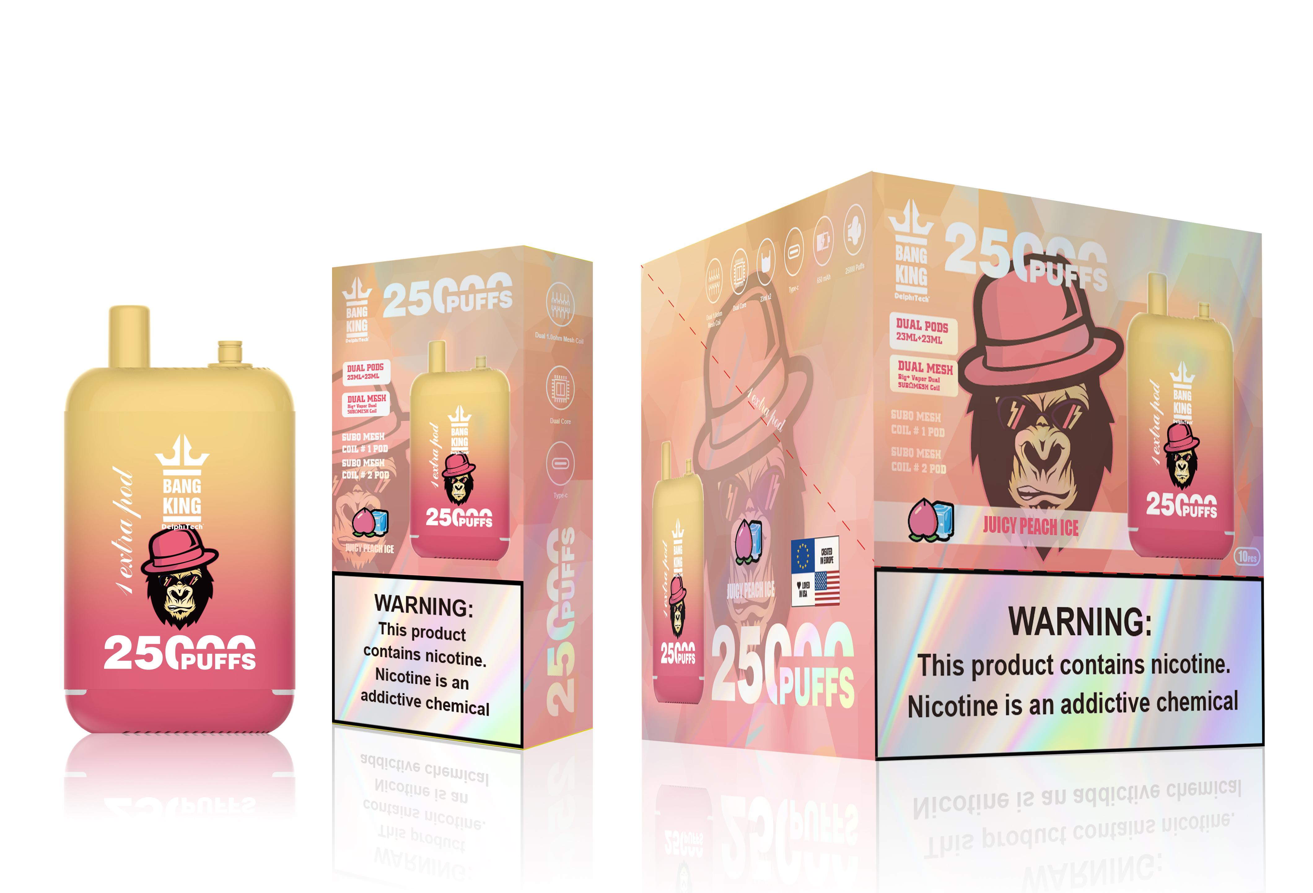 Bang King 25000 Puffs Dual Pods Disposable Vape - Vapo247