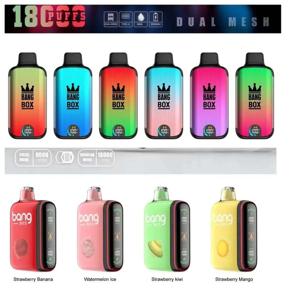 Bang Box 18000 Puffs Adjustable Airflow Screen Disposable Vape - Vapo247