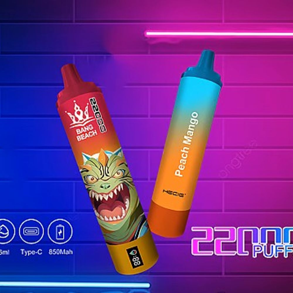 BANG BEACH 22000 Puffs 0%2%5% Nicotine| Screen Disposable Vape - Vapo247