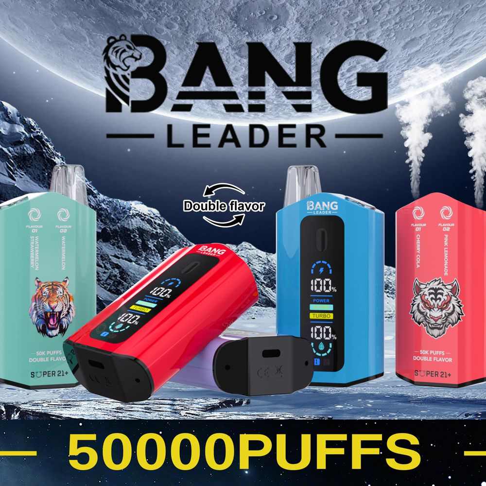 Bang Leader 50000 Puffs Customized Airflow| Double Flavors| LCD Screen Disposable Vape - Vapo247