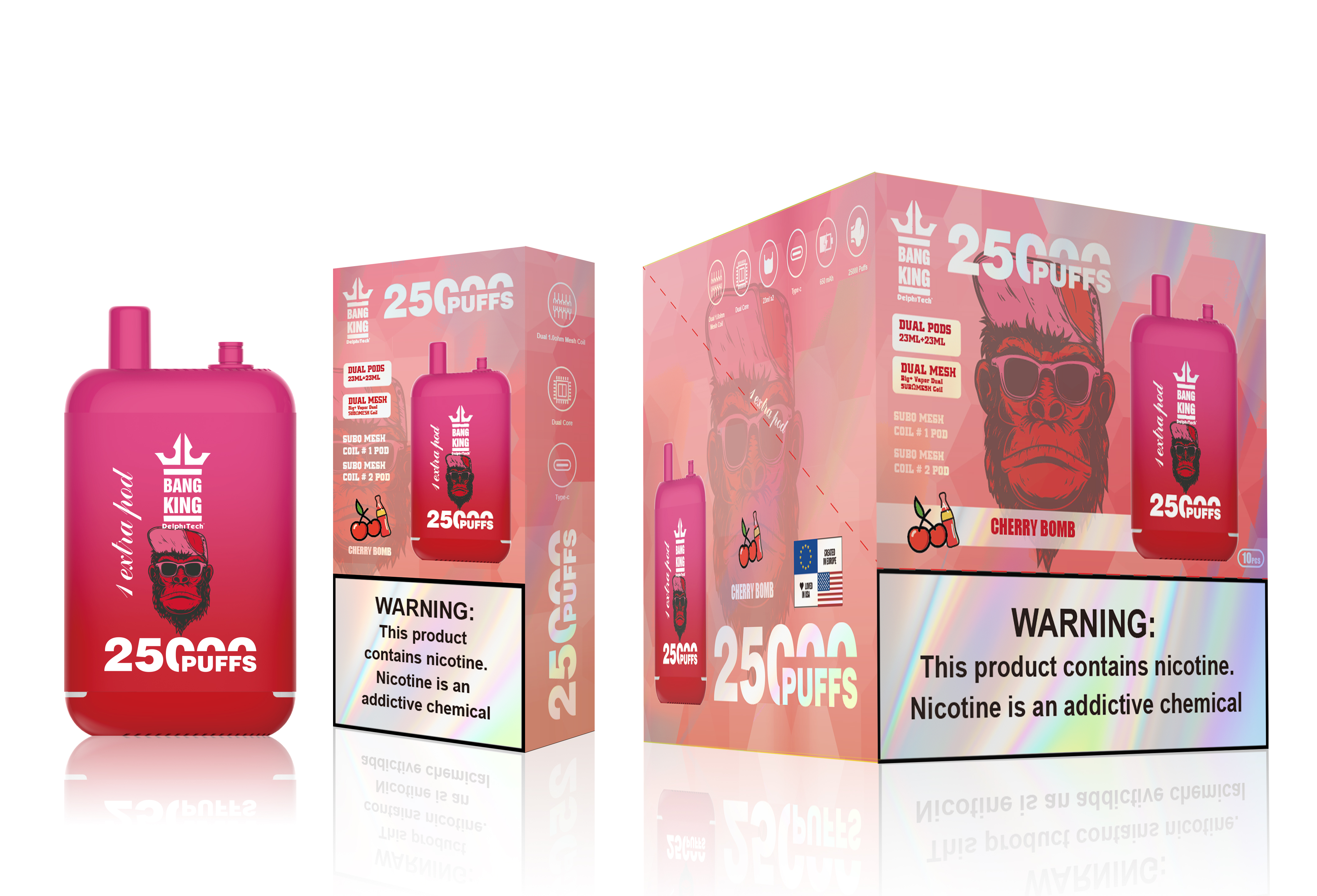 Bang King 25000 Puffs Dual Pods Disposable Vape - Vapo247