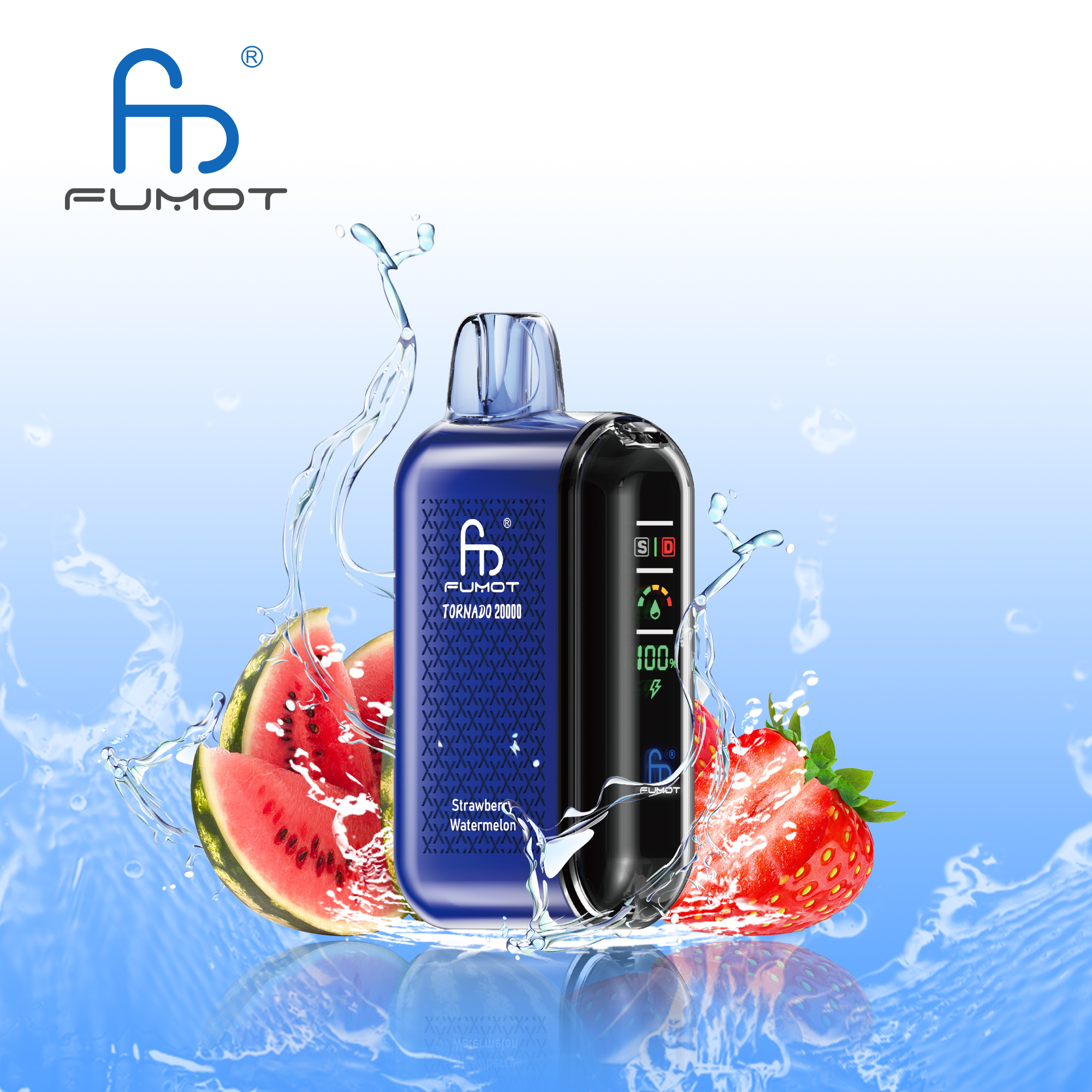 RANDM FUMOT Tornado 20000 Puffs LED Screen Display Adjustable Airflow Flavorful Disposable Vape - Vapo247