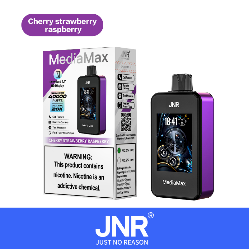 JNR Media Max 40000 Puffs | Large screen  |  phone function | Disposable Vape - Vapo247
