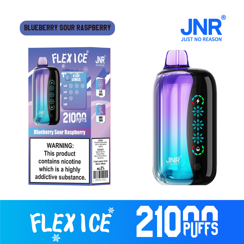JNR FLEX ICE 21000 Puffs Adjustable Ice LED Screen Display Adjustable Airflow Disposable Vape - Vapo247