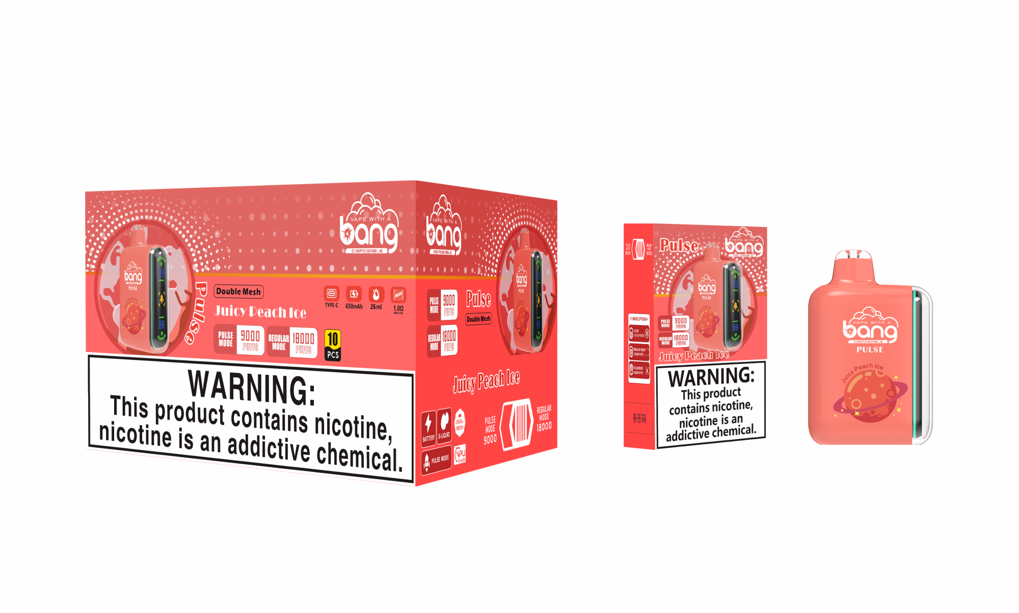 Bang Pulse 9000-18000 Puffs Adjustable Airflow Disposable Vape - Vapo247