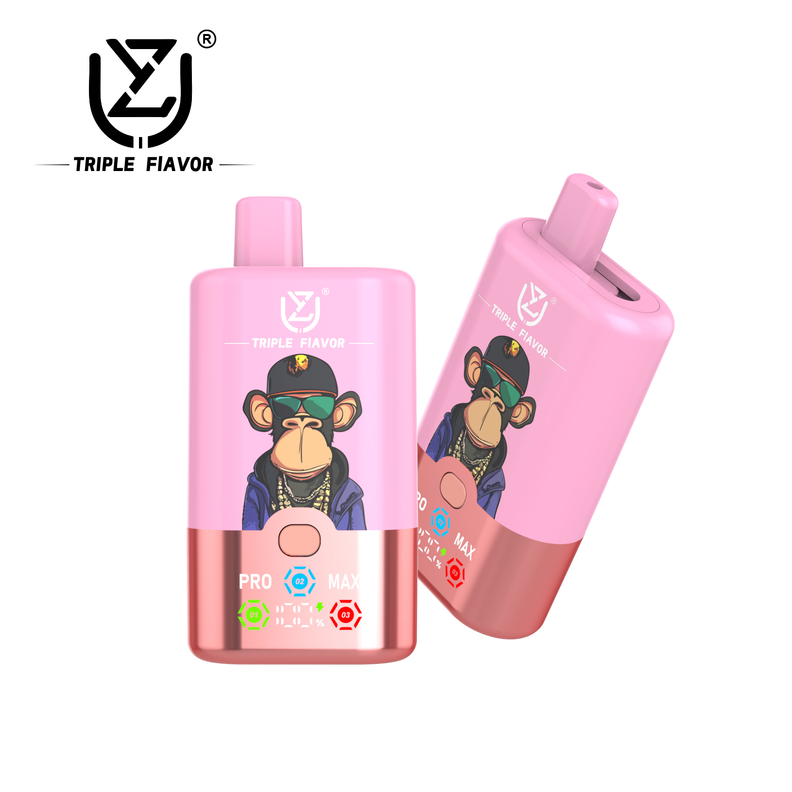 UZY Triple Flavor 60000 Puffs – Ultimate 3-in-1 Vaping Experience with 60K Puffs and Smart LED Display - Vapo247