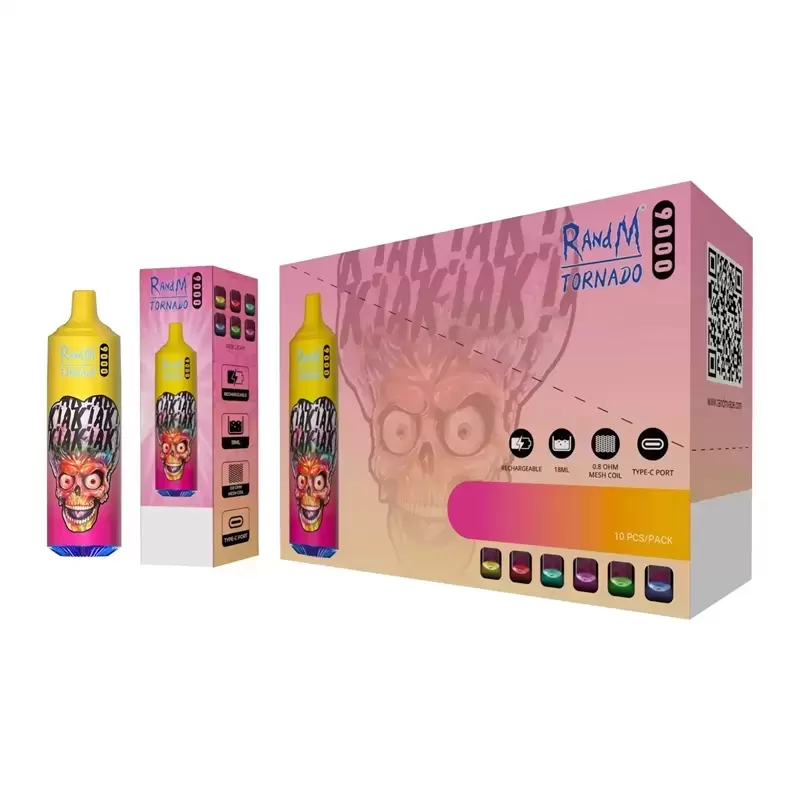 RANDM FUMOT Tornado 9000 Puffs RGB Light 2%5% Nicotine Disposable Vape - Vapo247