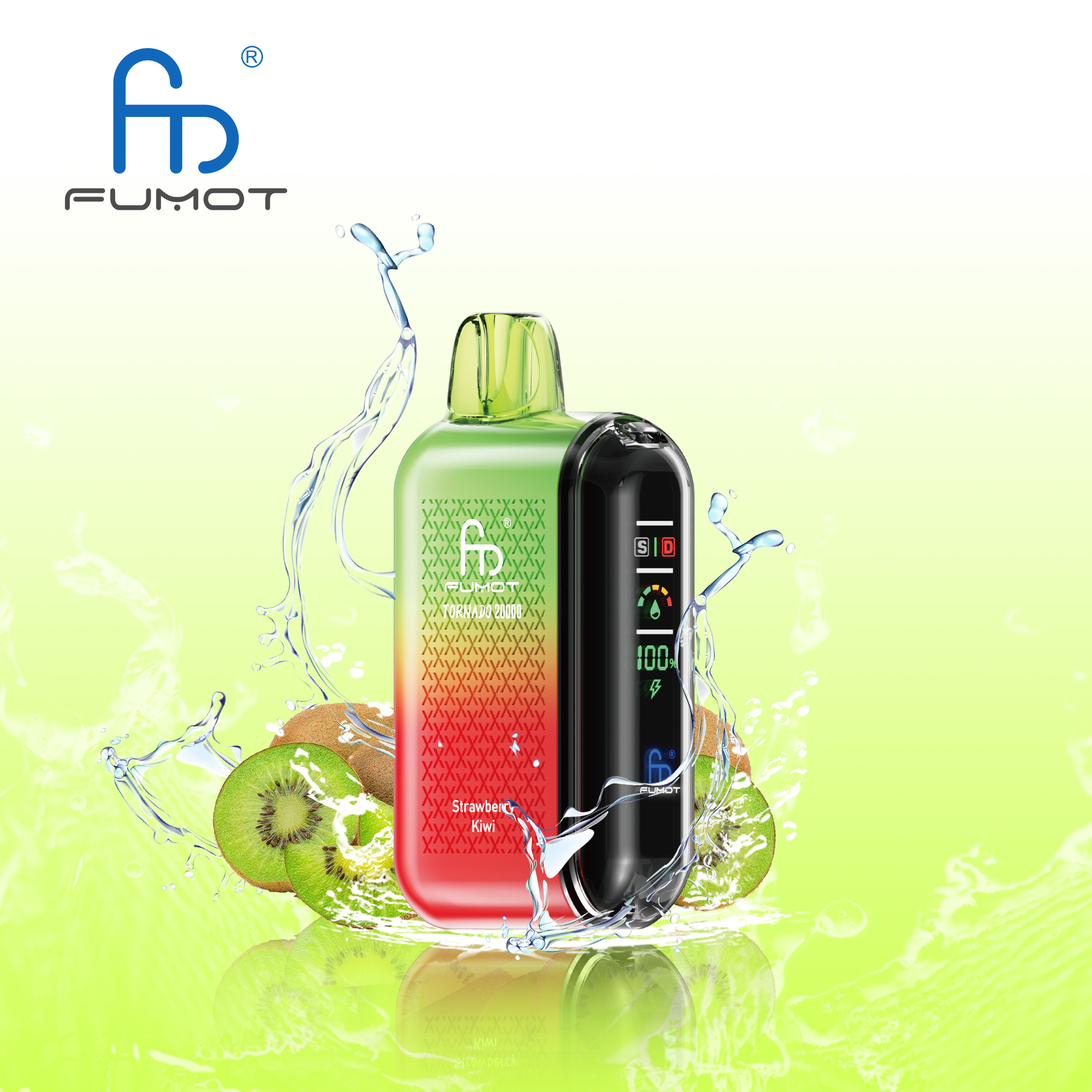 RANDM FUMOT Tornado 20000 Puffs LED Screen Display Adjustable Airflow Flavorful Disposable Vape - Vapo247