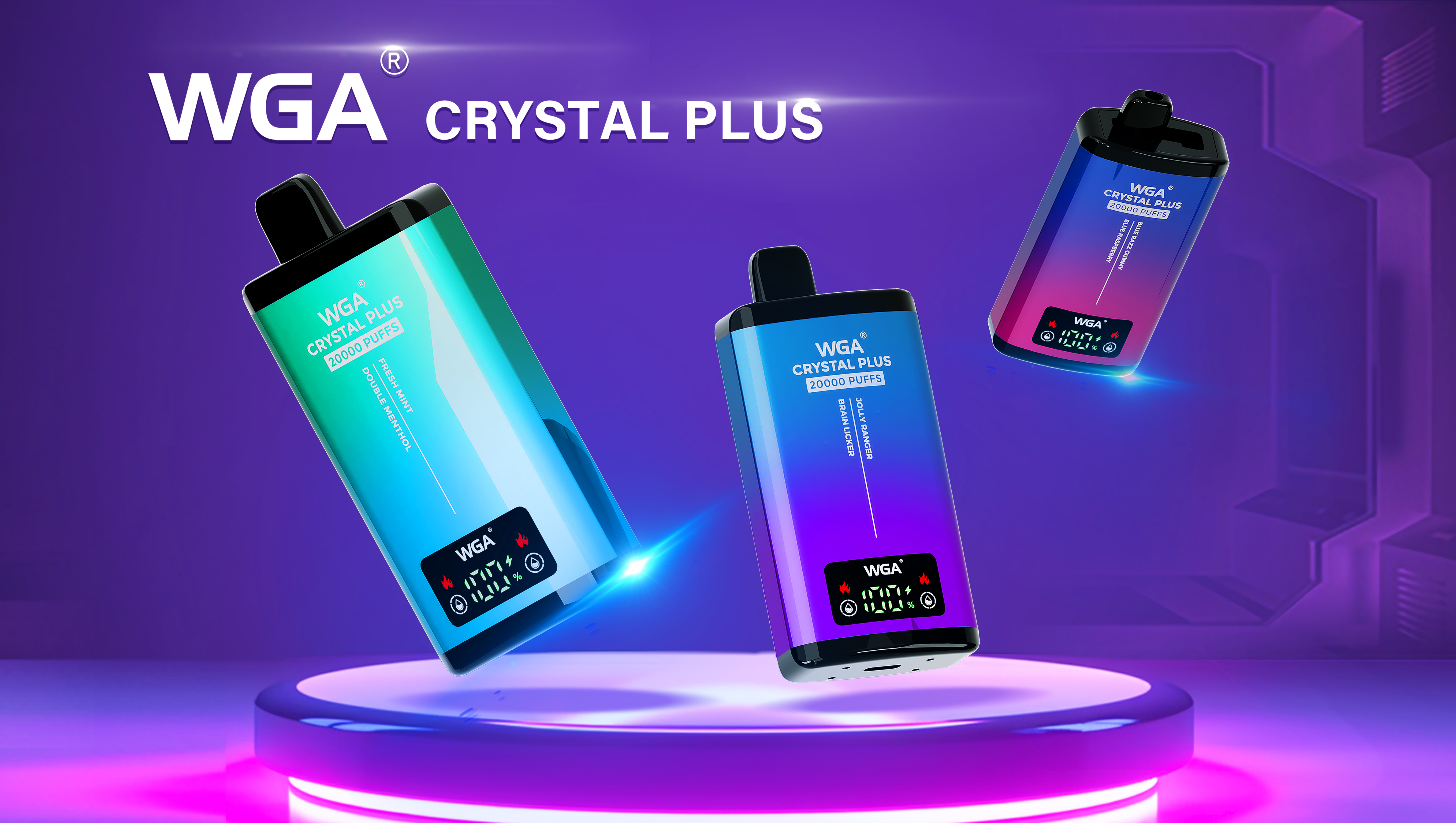 WGA Vape Crystal Plus 20000 Puffs | Dual Flavors & Adjustable Airflow Disposable Vape - Vapo247