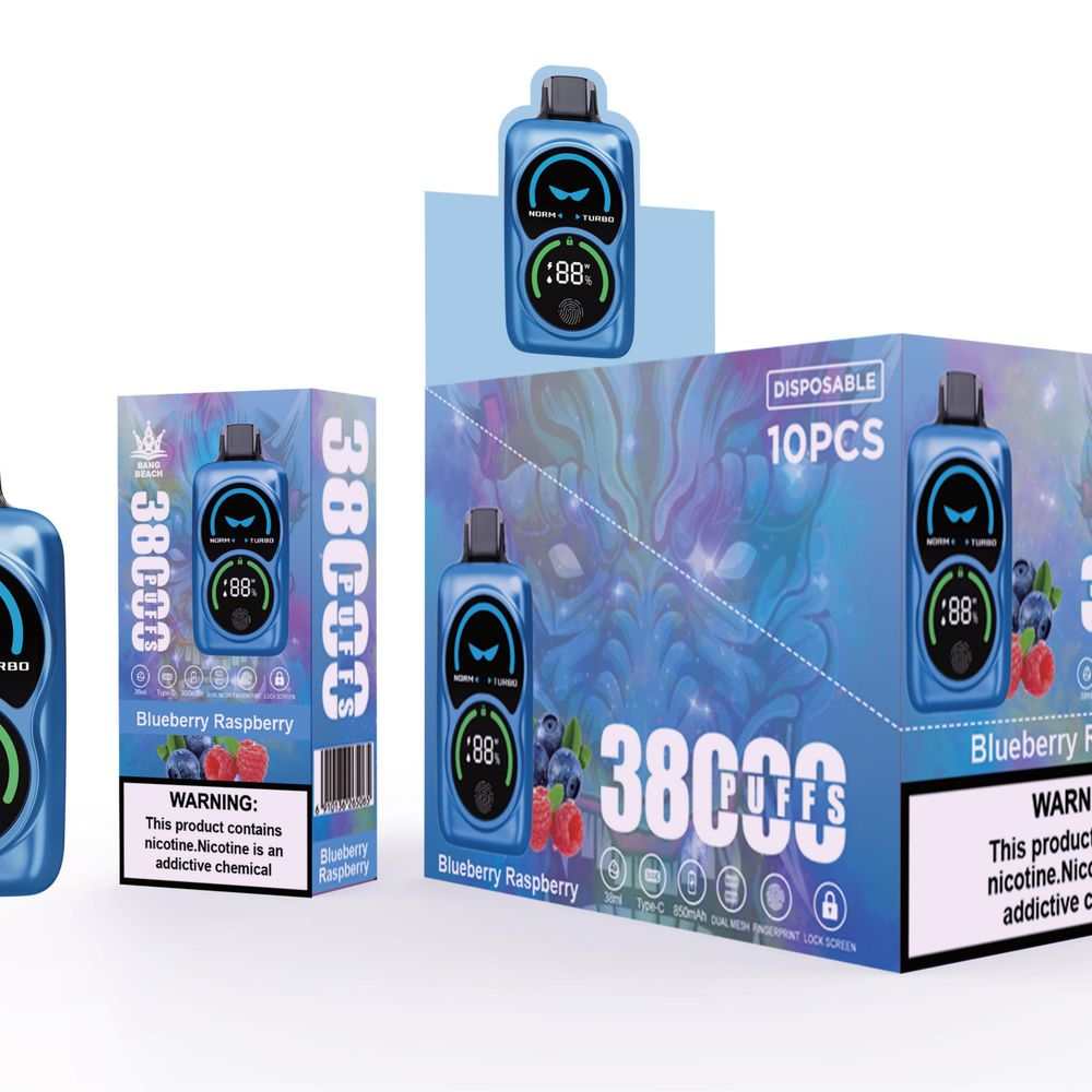 Bang Beach 38000 Puffs Fingerprint LED Display Disposable Vape - Vapo247