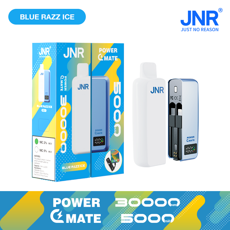 JNR POWER MATE 30000 Puffs Magnetic Connection| Power bank with cables| Smart screen Refill Disposable Vape - Vapo247