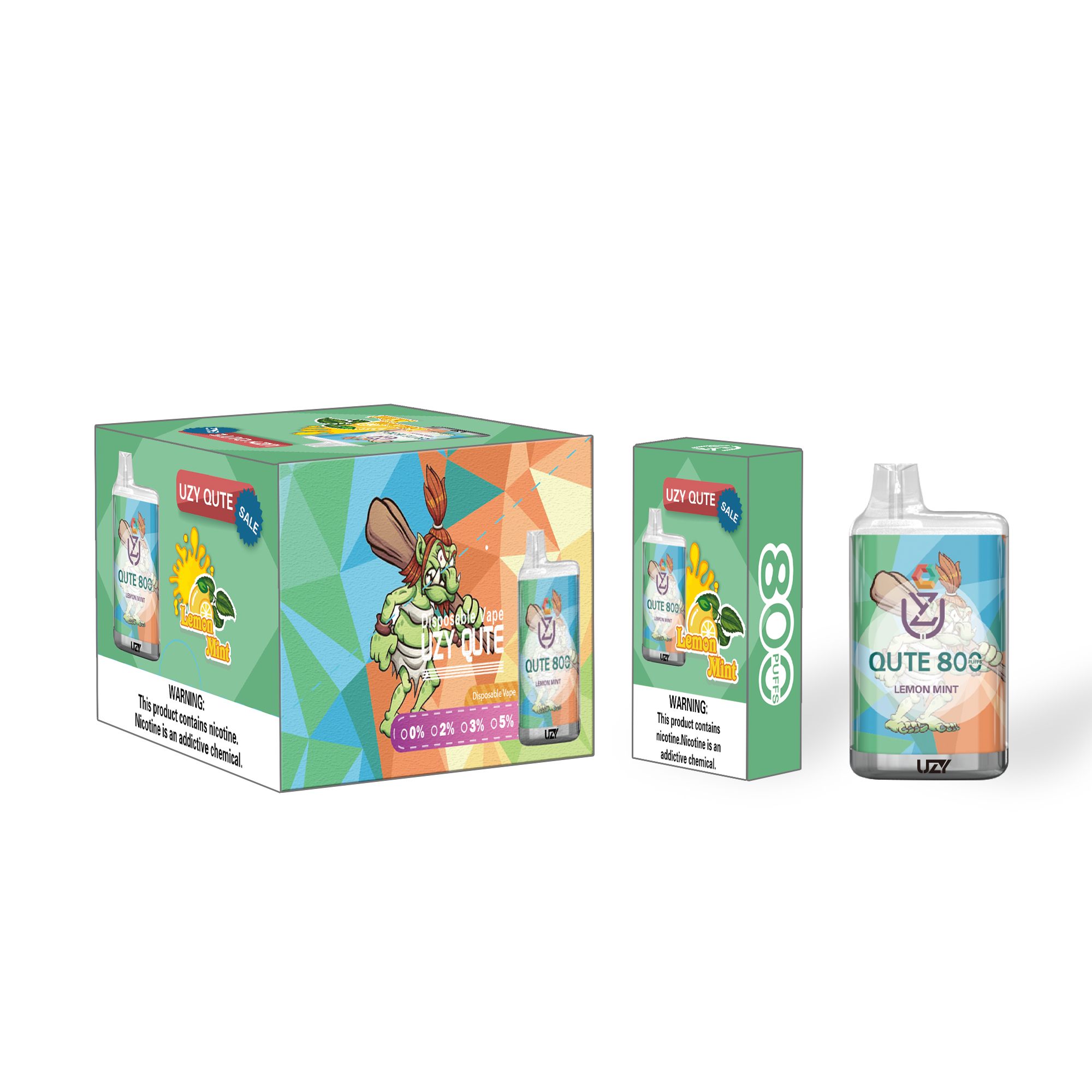 UZY QUTE 800 Puffs | Rechargeable | Disposable Vape - Vapo247
