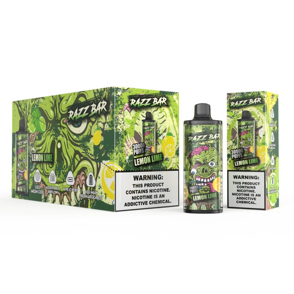 Razz bar 30000 puffs Adjustable Airflow 1.0 Mesh Coil Disposable Vape - Vapo247