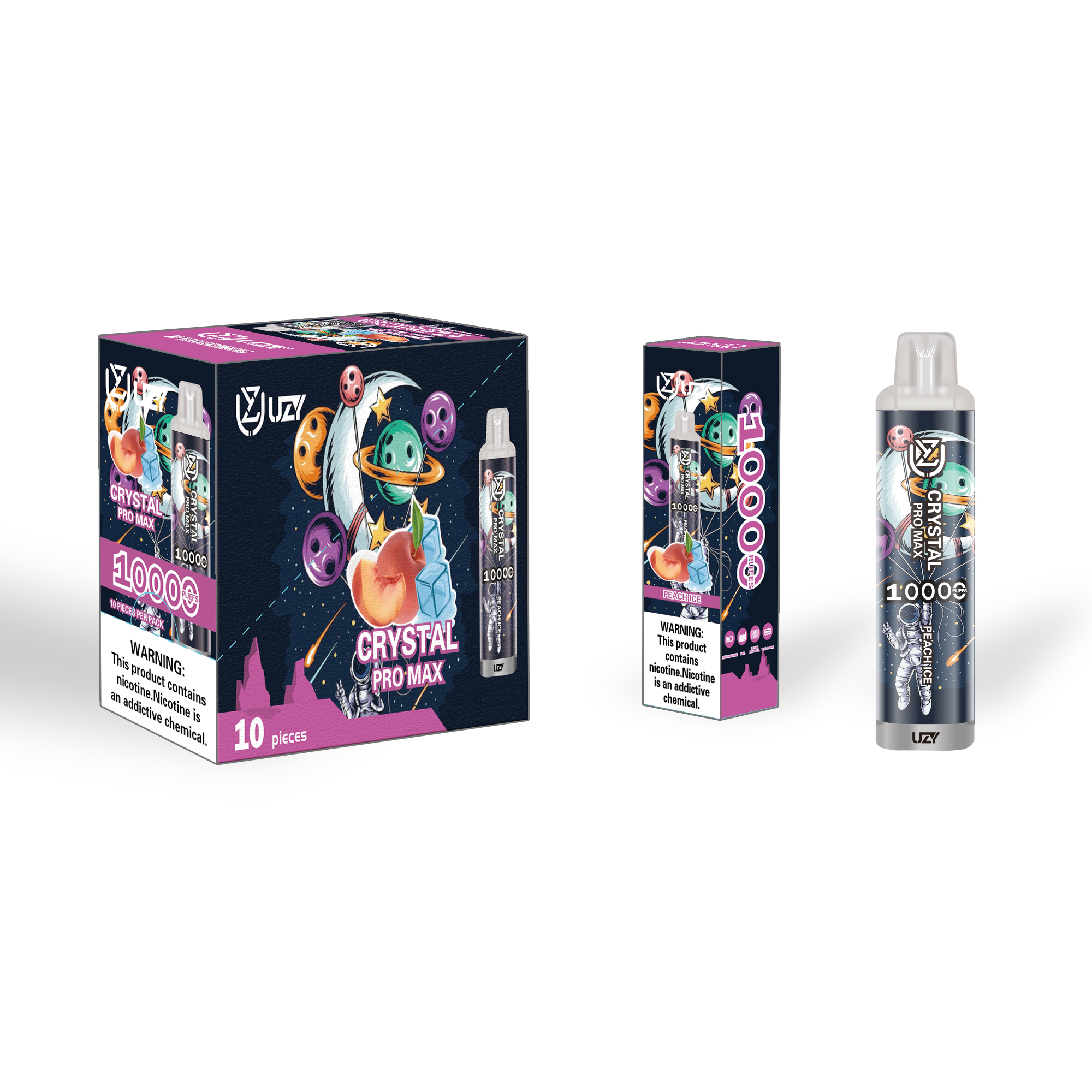 UZY Crystal Pro Max 10000 Puffs Rechargeable Disposable Vape - Vapo247