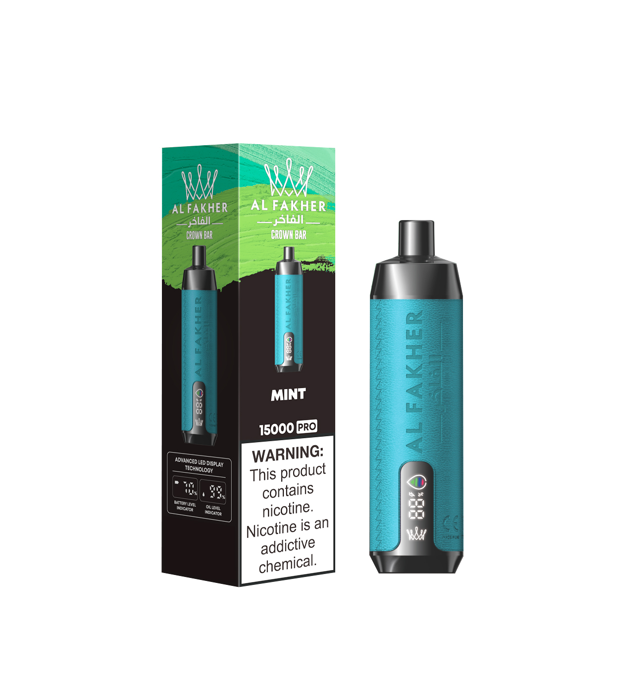 AL FAKHER CROWN BAR 15000 Puffs Disposable Vape 15k - Vapo247