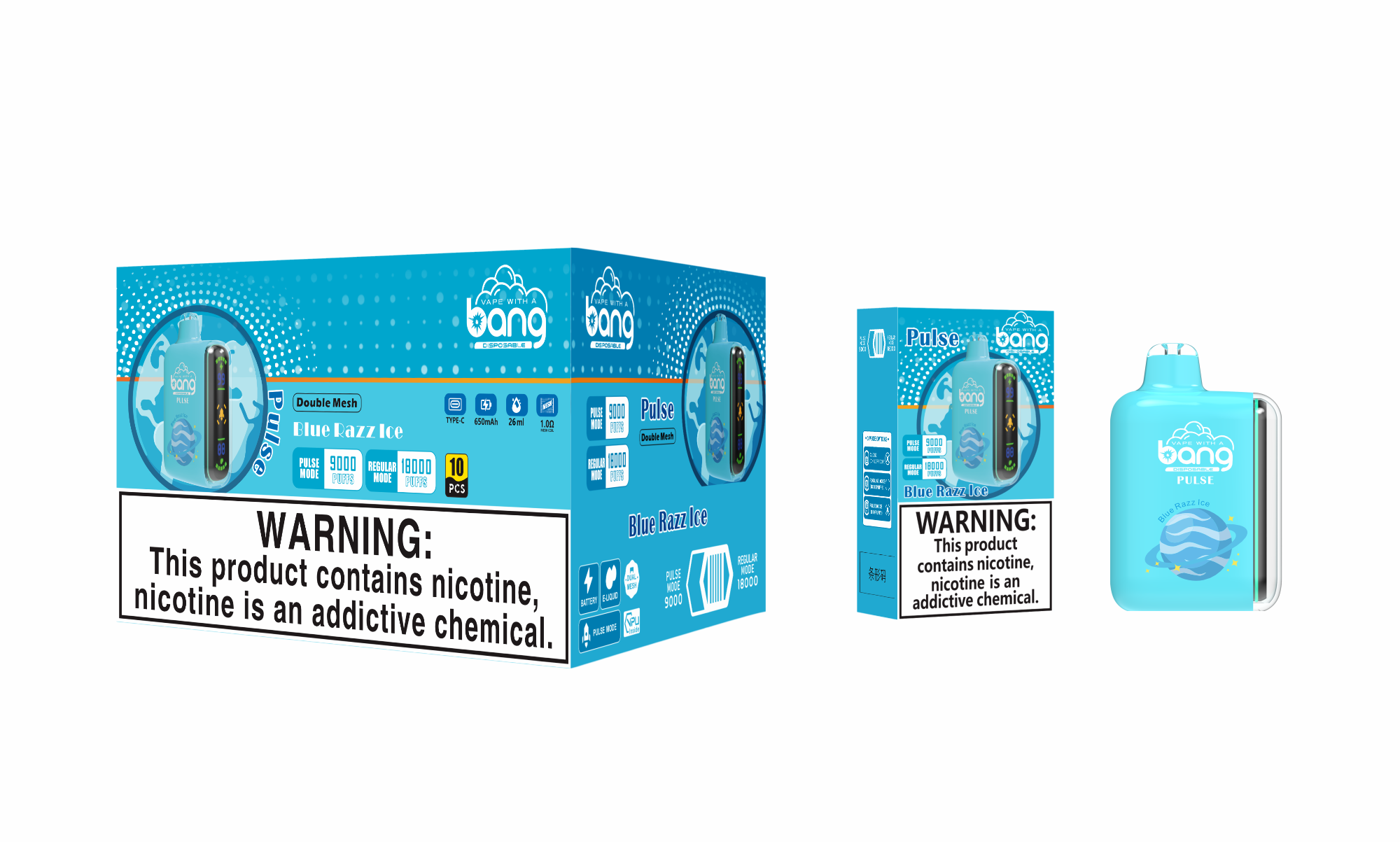 Bang Pulse 9000-18000 Puffs Adjustable Airflow Disposable Vape - Vapo247