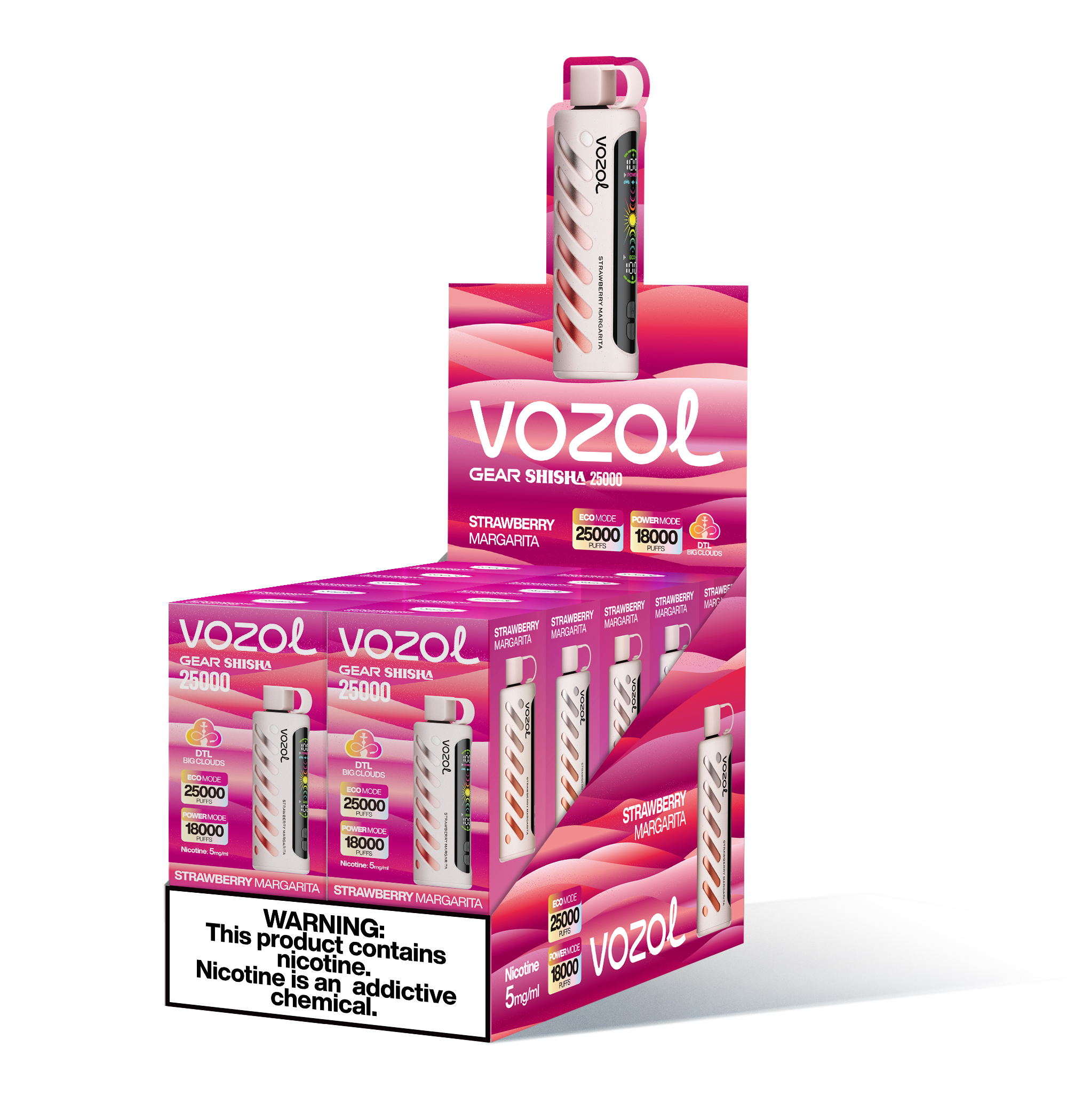 Vozol Gear Shisha 25000 Puffs  | 5% Nicotine |  Large Puff  | Disposable Vape - Vapo247