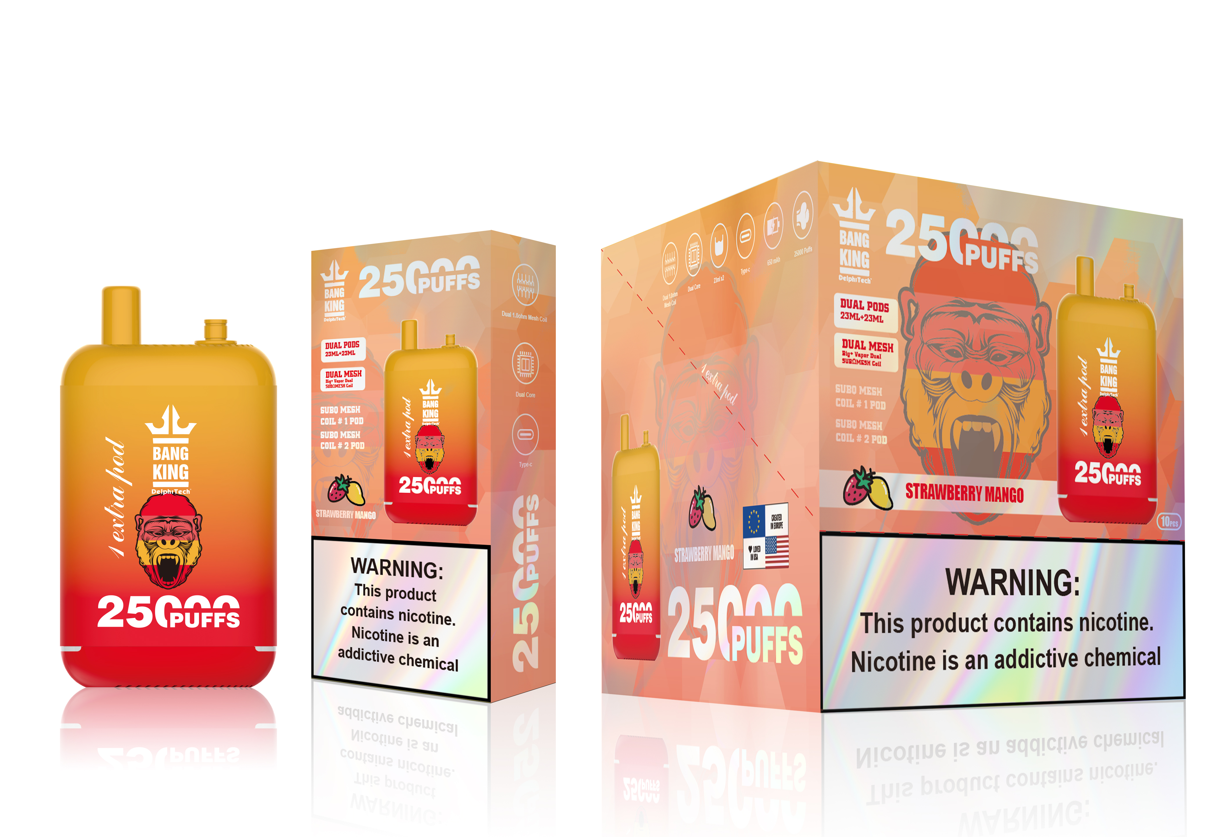 Bang King 25000 Puffs Dual Pods Disposable Vape - Vapo247