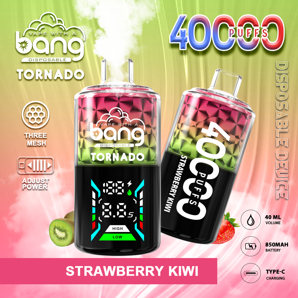 Bang Tornado 40000 Puffs Large Smoke DTL LED Display Disposable Vape - Vapo247