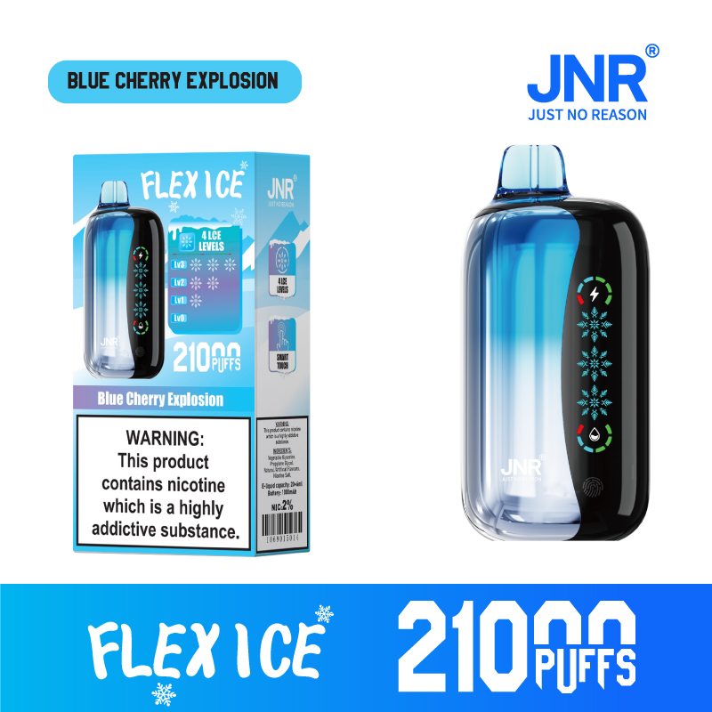 JNR FLEX ICE 21000 Puffs Adjustable Ice LED Screen Display Adjustable Airflow Disposable Vape - Vapo247