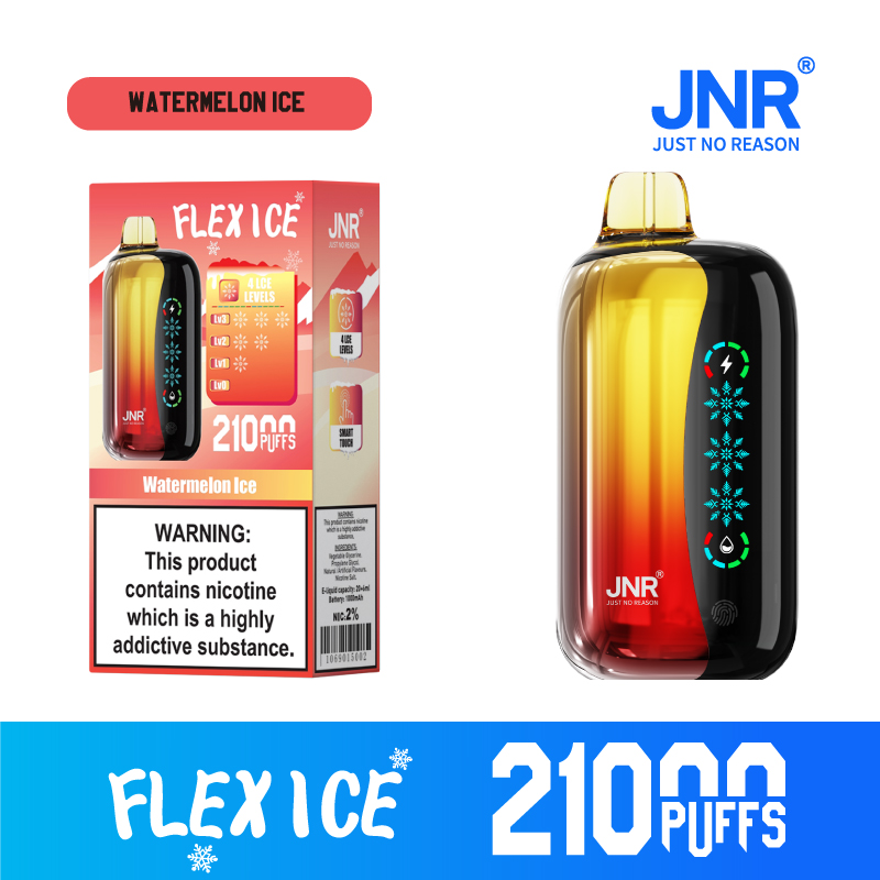 JNR FLEX ICE 21000 Puffs Adjustable Ice LED Screen Display Adjustable Airflow Disposable Vape - Vapo247