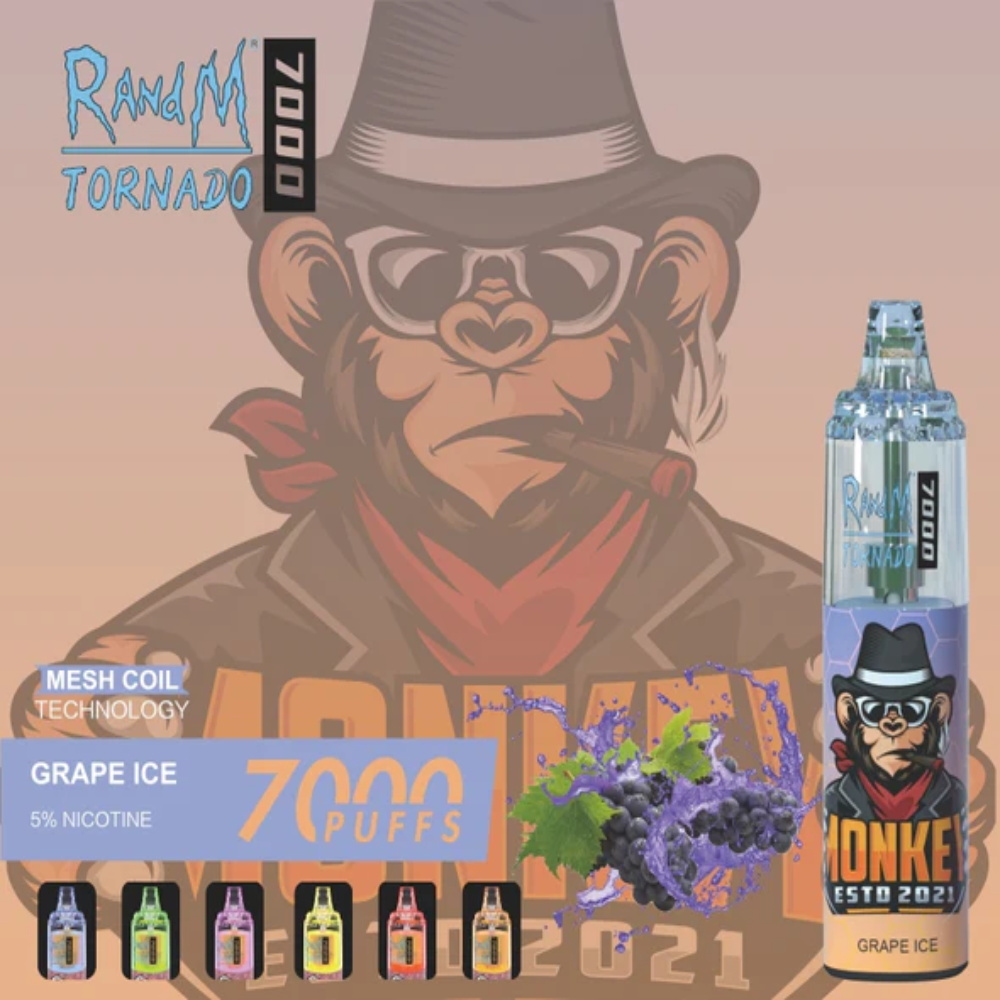 RANDM FUMOT Tornado 7000 Puffs Adjustable Airflow Visual Liquid Disposable Vape - Vapo247