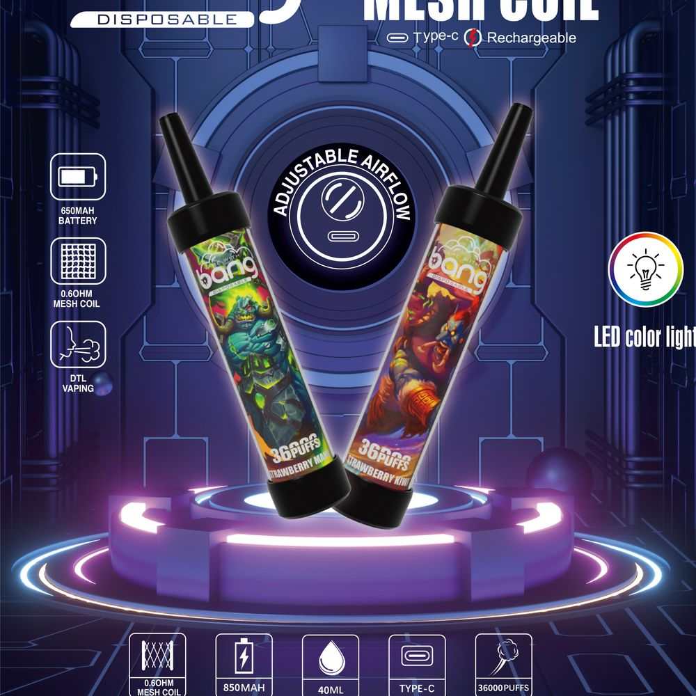 Bang 36000 Puffs Disposable DTL LED Light Vape Pen - Vapo247