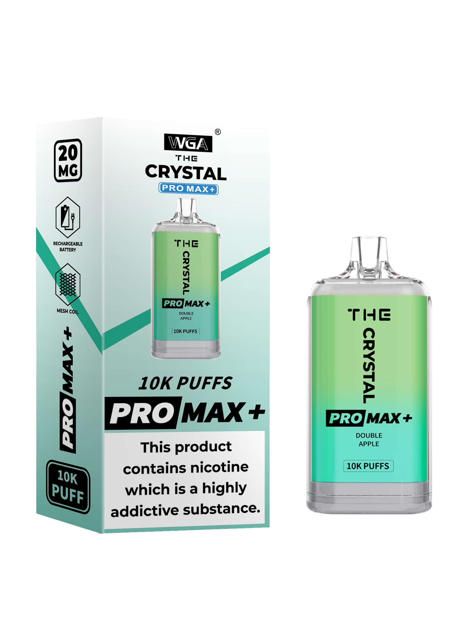 WGA CRYSTAL PRO MAX 10000 Puffs Disposable Vape - Vapo247