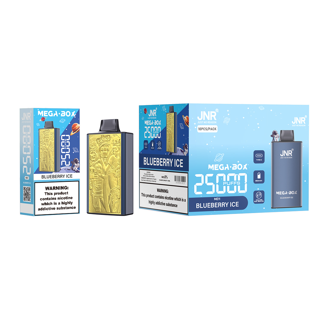 JNR Mega Box 25000 Puffs 3D Texture 2%5% Nicotine disposable vape - Vapo247