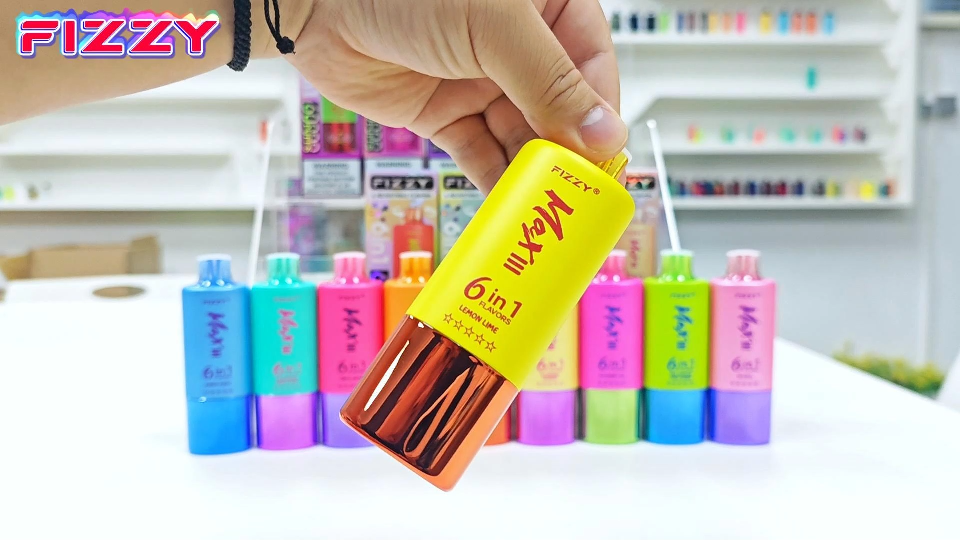 FIZZY Max III 60000 Puffs 6-in-1 Disposable Vape 6 flavors | LCD screen | 60ml, mesh coil - Vapo247
