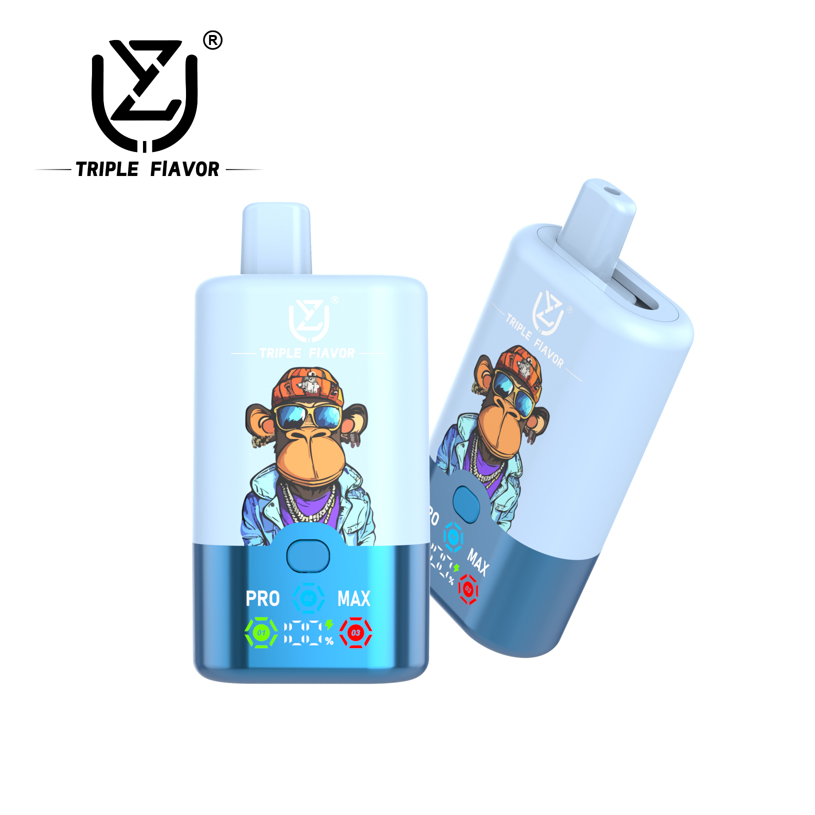 UZY Triple Flavor 60000 Puffs 3-in-1 flavors Smart LED Display Disposable vape - Vapo247