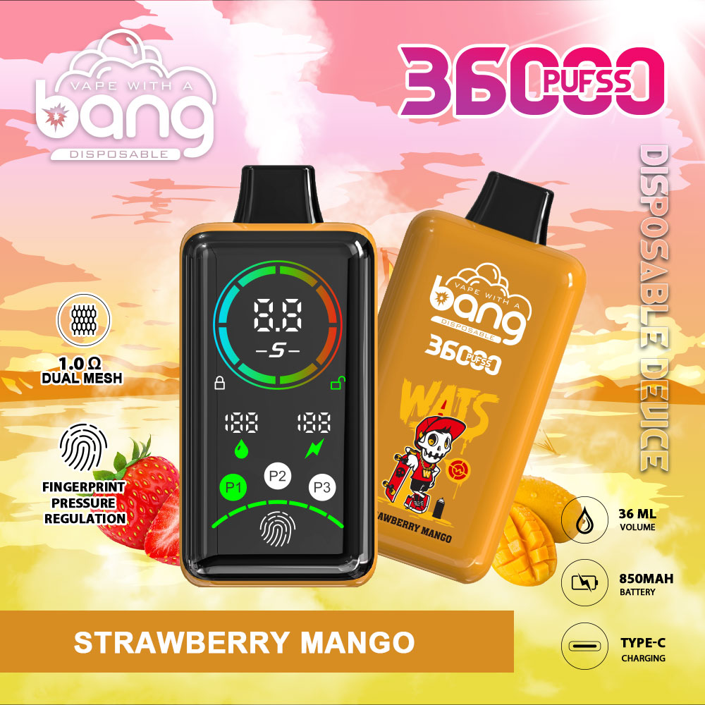 Bang 36000 Puffs Advanced Fingerprint Full Screen Disposable Vape - Vapo247