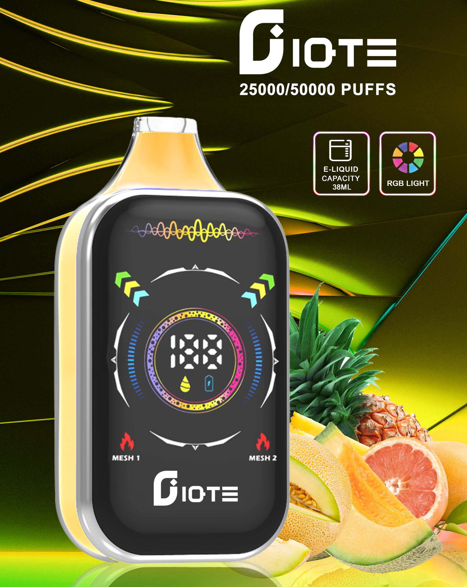 IQTE Hyper Vape 50000 Puffs Screen Display Disposable Vape - Vapo247