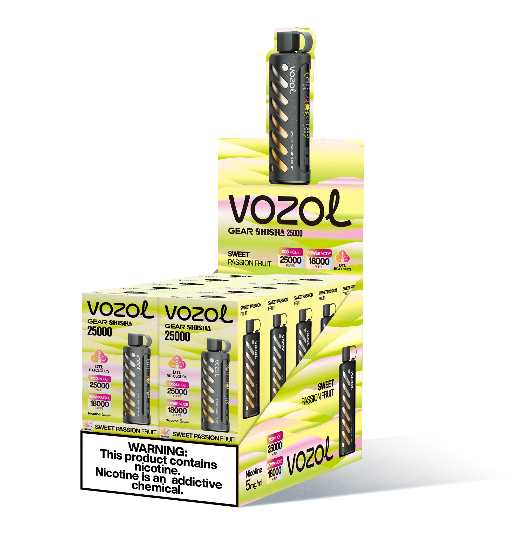 Vozol Gear Shisha 25000 Puffs  | 5% Nicotine |  Large Puff  | Disposable Vape - Vapo247