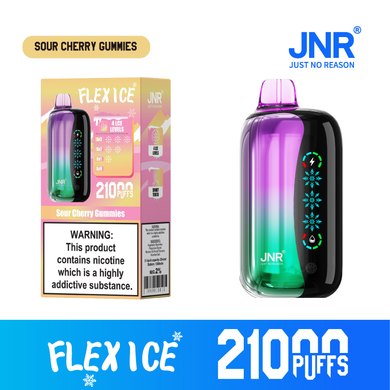 JNR FLEX ICE 21000 Puffs Adjustable Ice LED Screen Display Adjustable Airflow Disposable Vape - Vapo247