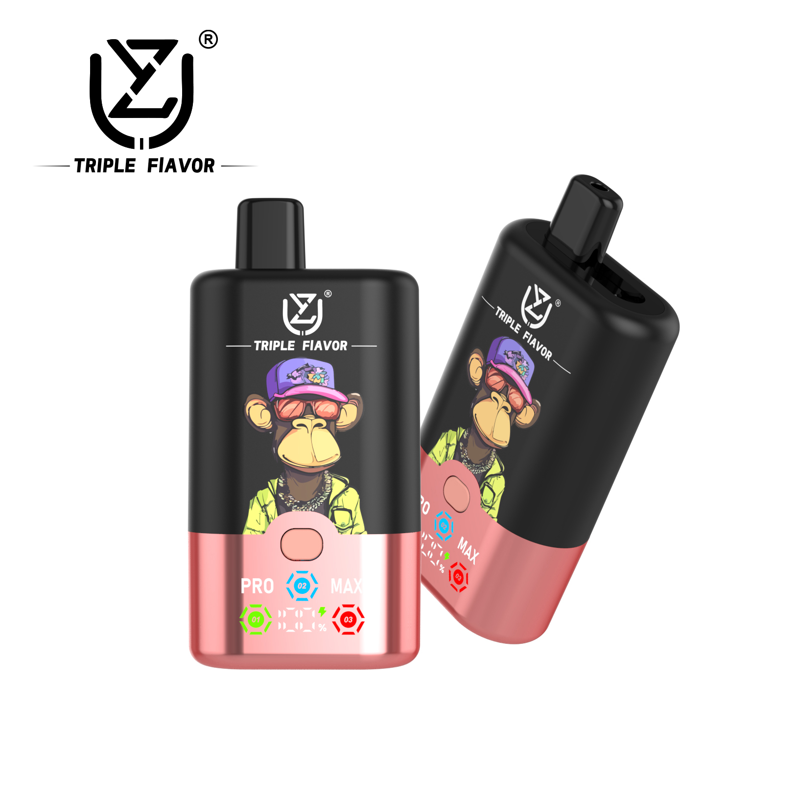 UZY Triple Flavor 60000 Puffs 3-in-1 flavors Smart LED Display Disposable vape - Vapo247