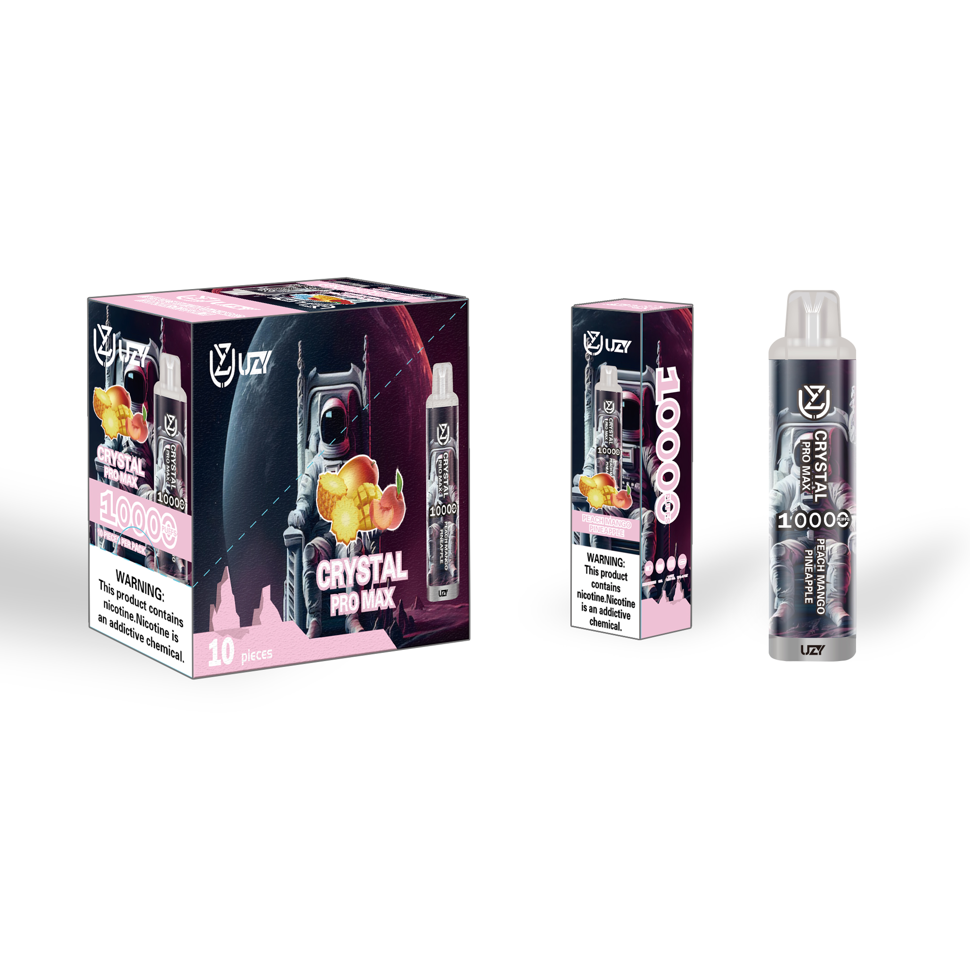 UZY Crystal Pro Max 10000 Puffs Rechargeable Disposable Vape - Vapo247