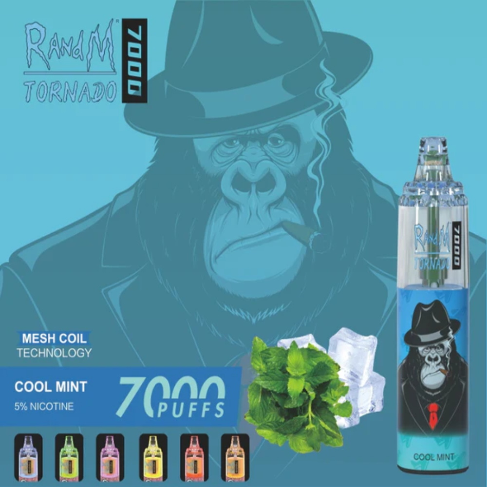 RANDM FUMOT Tornado 7000 Puffs Adjustable Airflow Visual Liquid Disposable Vape - Vapo247