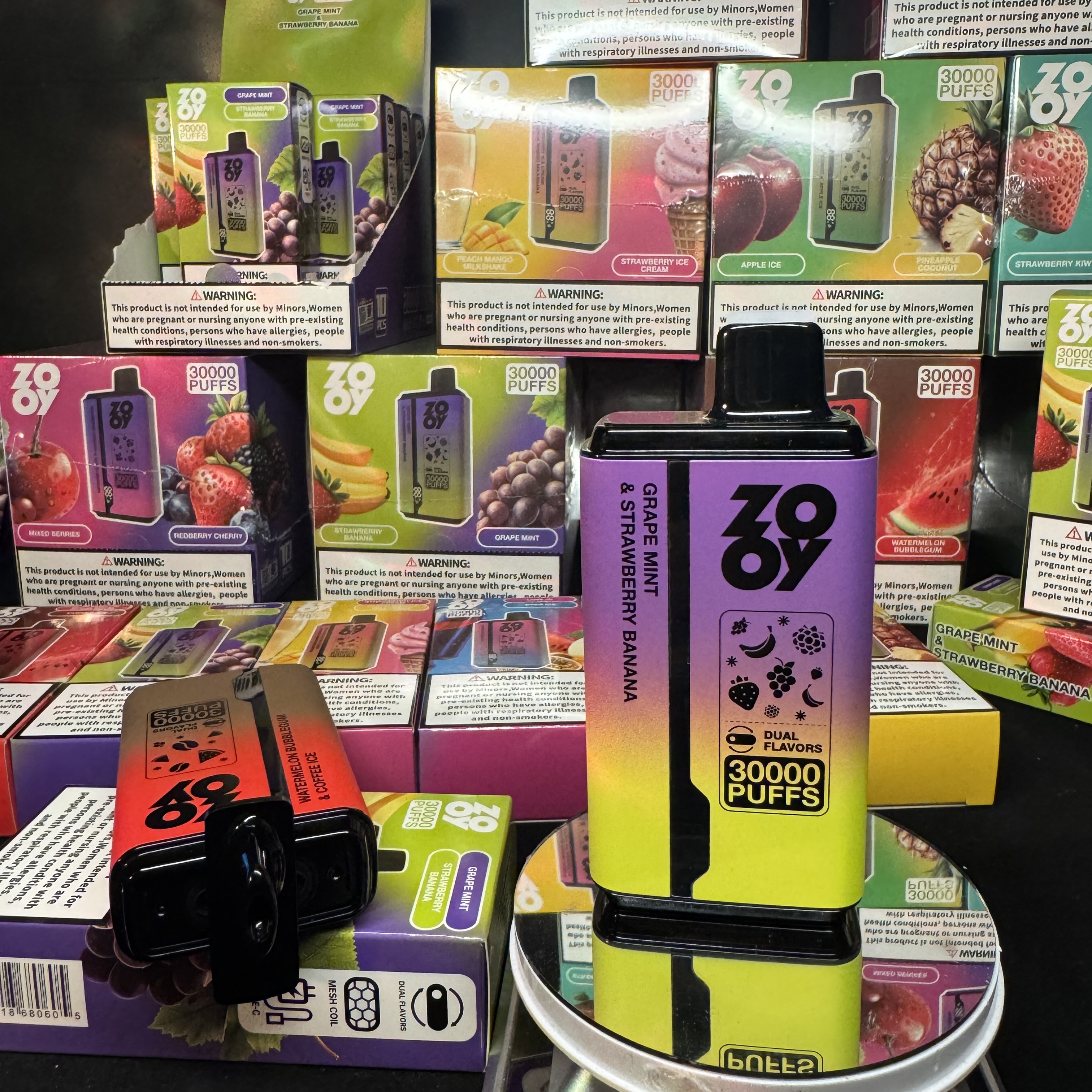 ZOOY Twins 30000 Puffs New Double Flavor | LCD Screen Display Disposable Vape - Vapo247